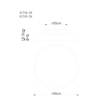 Globo - Plafonnier LED à intensité variable LED/24W/230V 3000-6000K + télécommande