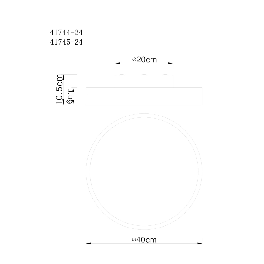 Globo - Plafonnier LED à intensité variable LED/24W/230V 3000-6000K + télécommande