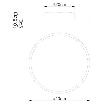Globo - Plafonnier à intensité variable LED/24W/230V 3000-6000K + télécommande