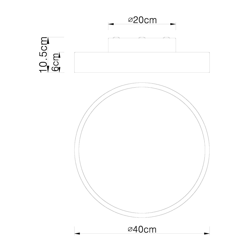 Globo - Plafonnier à intensité variable LED/24W/230V 3000-6000K + télécommande
