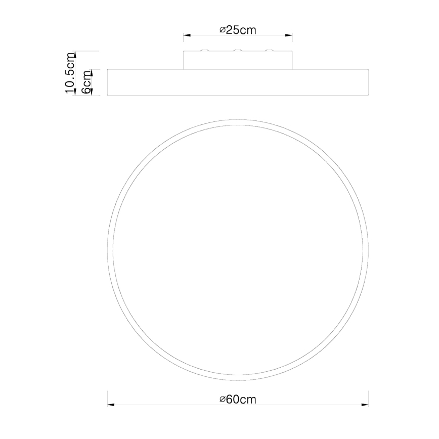 Globo - Plafonnier à intensité variable LED/48W/230V 3000-6000K + télécommande