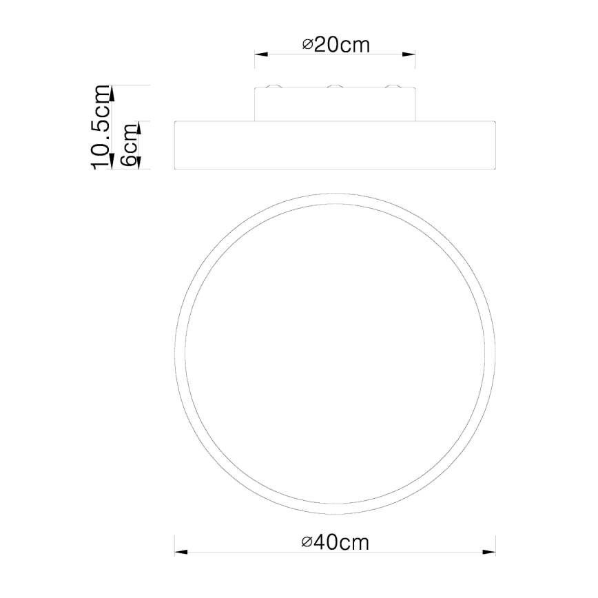 Globo - Plafonnier à intensité variable LED/24W/230V 3000-6000K + télécommande