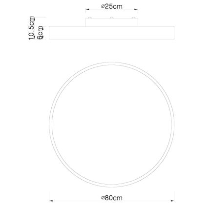 Globo - Plafonnier à intensité variable LED/60W/230V 3000-6000K + Télécommande