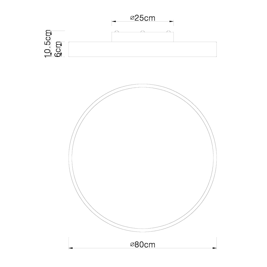 Globo - Plafonnier à intensité variable LED/60W/230V 3000-6000K + Télécommande