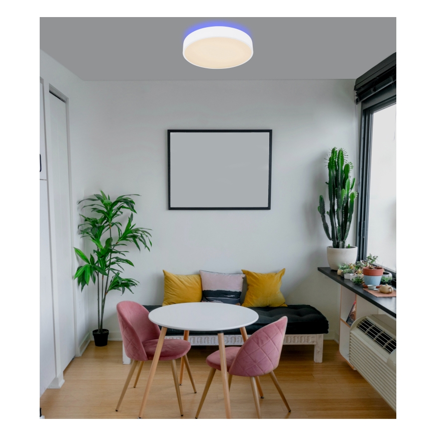 Globo - Plafonnier à intensité variable LED RGB LED/24W/230V + Télécommande