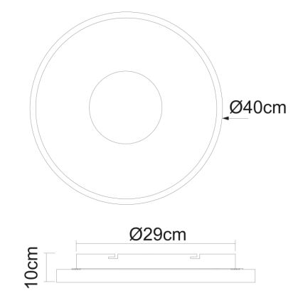 Globo - Plafonnier à intensité variable LED/30W/230V 2700-6000K + télécommande