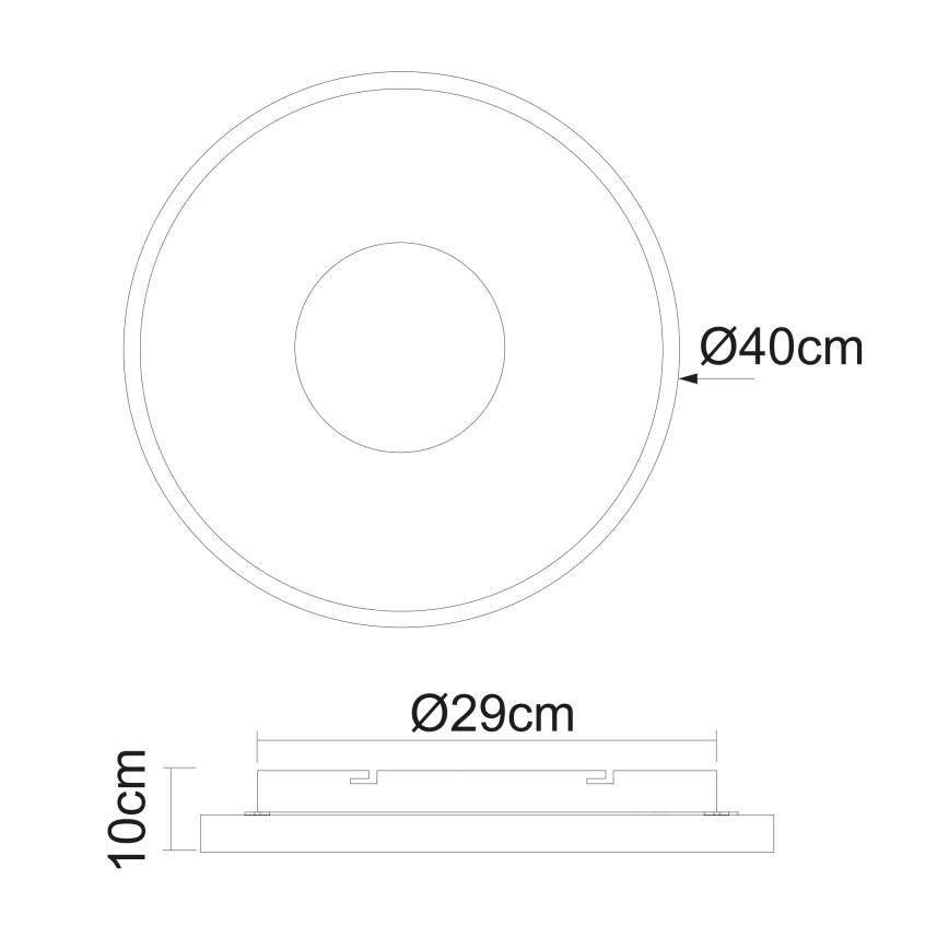 Globo - Plafonnier à intensité variable LED/30W/230V 2700-6000K + télécommande