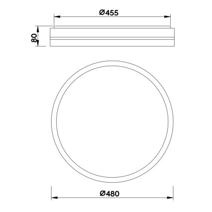 Globo - Plafonnier à intensité variable LED/40W/230V 2700-6500K + télécommande