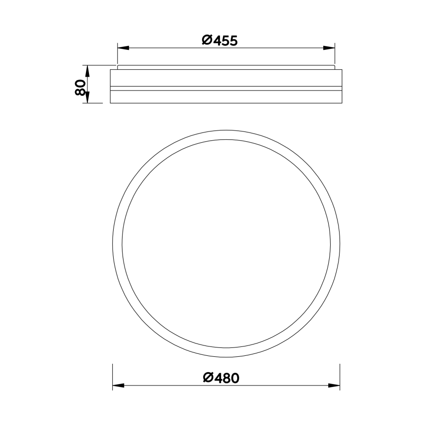 Globo - Plafonnier à intensité variable LED/40W/230V 2700-6500K + télécommande