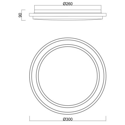 Globo - Luminaire de salle de bains LED avec détecteur LED/18W/230V IP44