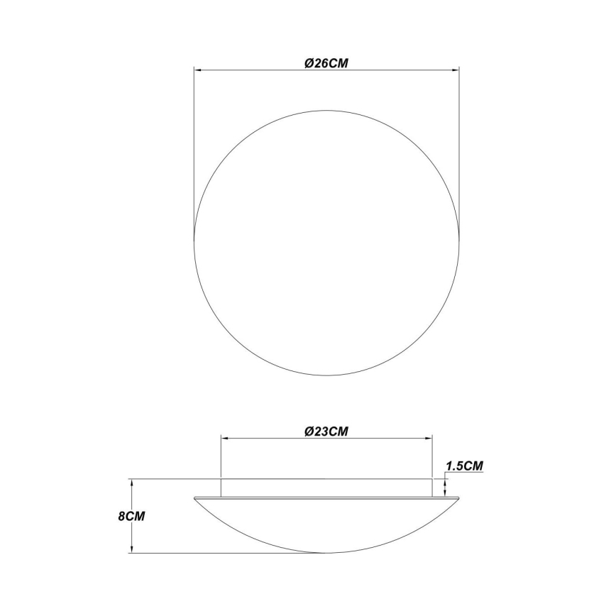 Globo - Plafonnier LED 16W/230V 3000K Ø 26 cm