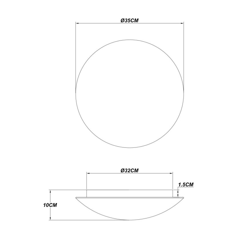 Globo - Plafonnier LED/24W/230V 3000K Ø 35 cm