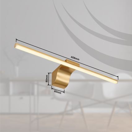 Globo - Éclairage de miroir LED salle de bain LED/10W/230V 60,8 cm IP44 doré