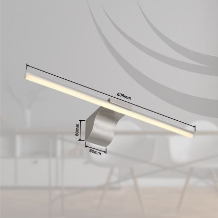 Globo - Éclairage de miroir salle de bain LED/10W/230V 60,8 cm IP44 chrome brillant