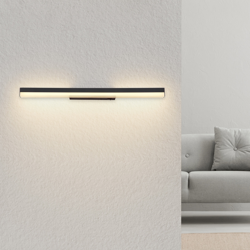 Globo - Applique murale LED/12W/230V 3000/6000K 60 cm noir