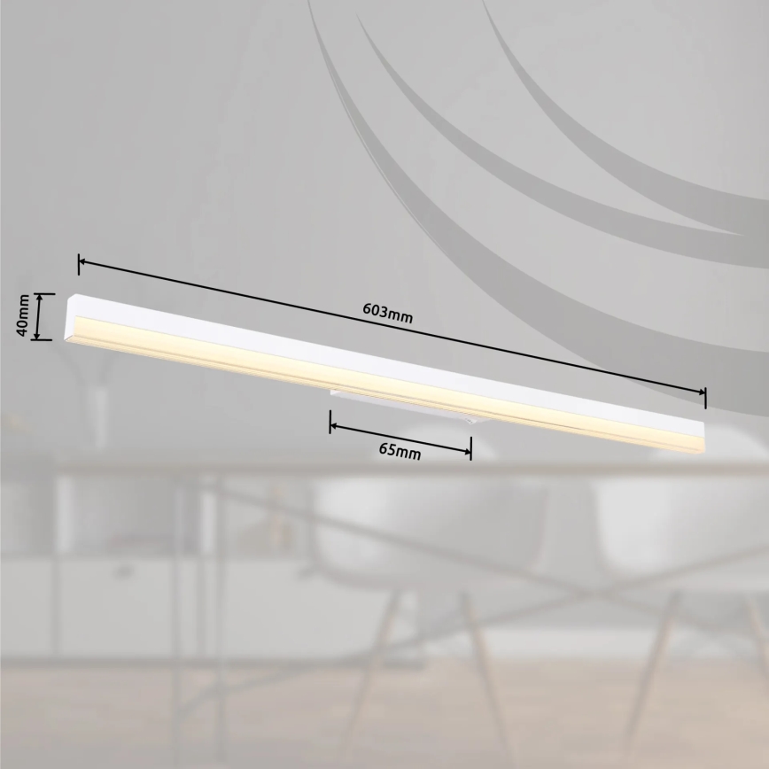 Globo - Applique murale LED/18W/230V 3000/6000K 80 cm blanc