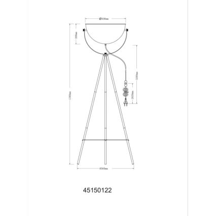 Globo - Lampadaire sur pied 1xE27/40W/230V