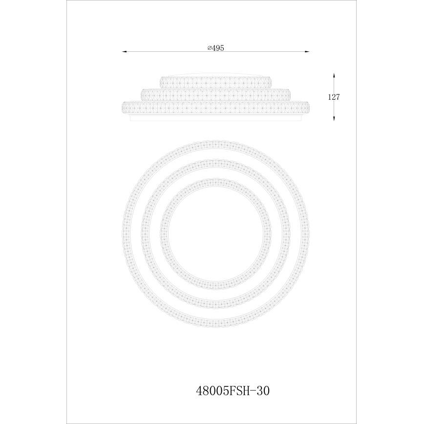 Globo - Plafonnier à intensité variable LED/30W/230V TUYA Wi-Fi + télécommande