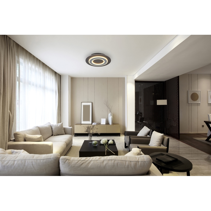 Globo - Plafonnier LED/24W/230V 3000K d. 32 cm anthracite