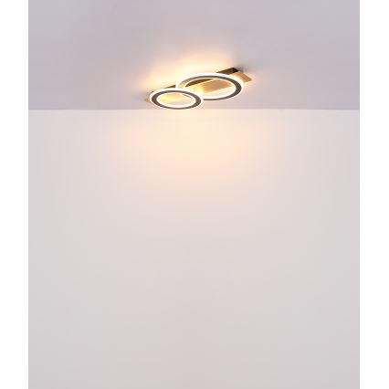 Globo - Plafonnier LED/40W/230V marron