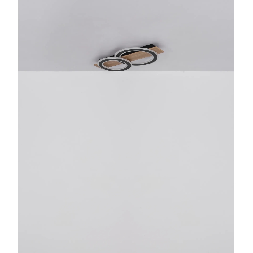 Globo - Plafonnier LED/40W/230V marron