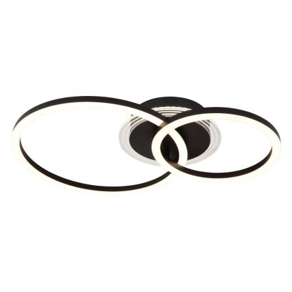 Globo - Plafonnier LED LED/30W/230V 2700/4500/6500K Ø 33x50 cm noir
