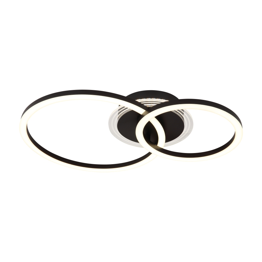 Globo - Plafonnier LED LED/30W/230V 2700/4500/6500K Ø 33x50 cm noir