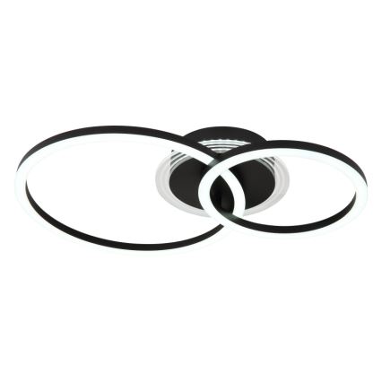 Globo - Plafonnier LED LED/30W/230V 2700/4500/6500K Ø 33x50 cm noir