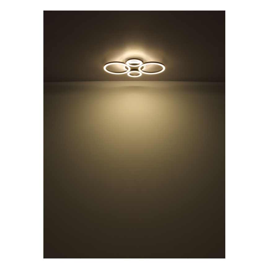 Globo - Plafonnier LED 40W/230V 2700/4500/6500K Ø 35,5x53 cm noir