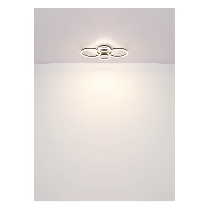 Globo - Plafonnier LED 40W/230V 2700/4500/6500K Ø 35,5x53 cm noir