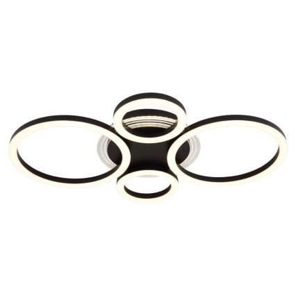Globo - Plafonnier LED 40W/230V 2700/4500/6500K Ø 35,5x53 cm noir