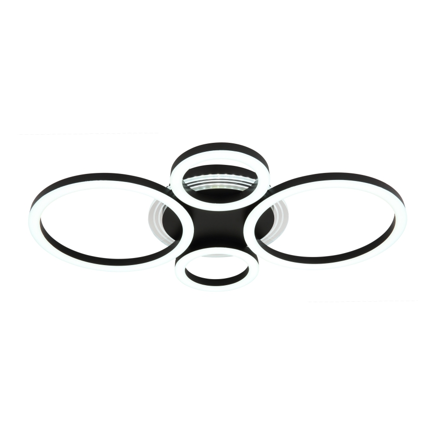 Globo - Plafonnier LED 40W/230V 2700/4500/6500K Ø 35,5x53 cm noir