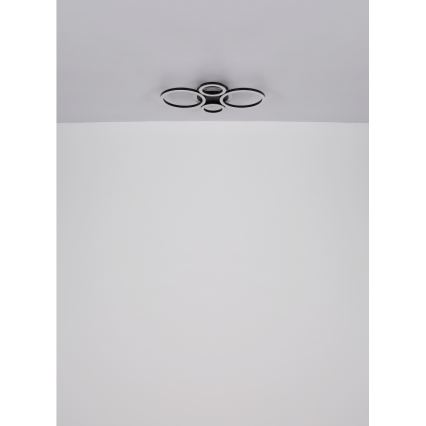 Globo - Plafonnier LED LED/40W/230V 2700/4500/6500K Ø 35,5x53 cm noir