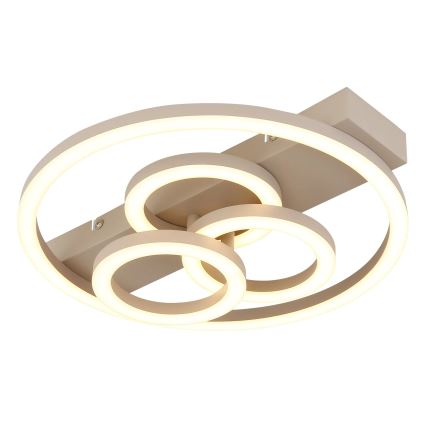 Globo - Plafonnier LED dimmable LED/40W/230V 2700-6500K 35×33 cm beige + télécommande