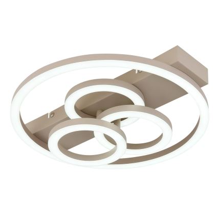 Globo - Plafonnier LED dimmable LED/40W/230V 2700-6500K 35×33 cm beige + télécommande