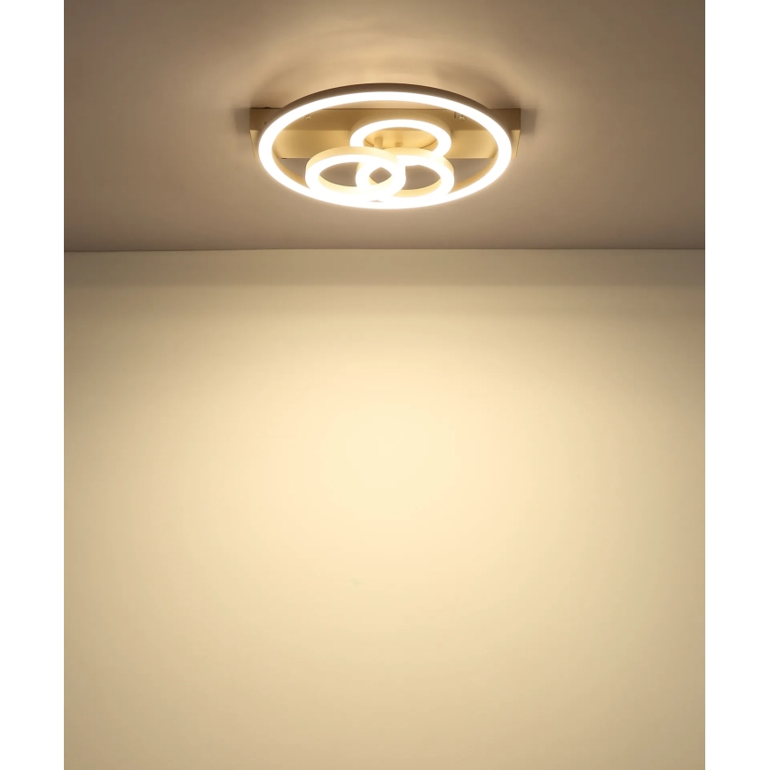 Globo - Plafonnier LED dimmable LED/40W/230V 2700-6500K Ø 35x33 cm laiton + télécommande