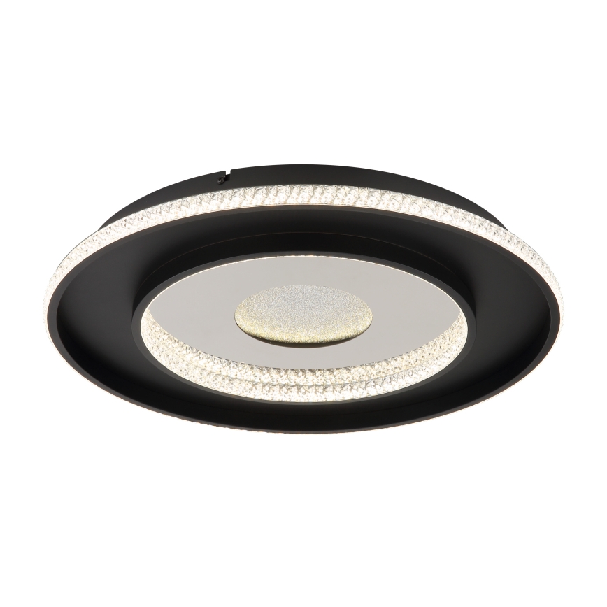 Globo - Plafonnier à intensité variable LED/30W/230V 2700-6500K d. 52,5 cm noir + Télécommande