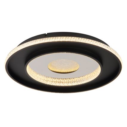 Globo - Plafonnier à intensité variable LED/30W/230V 2700-6500K d. 52,5 cm noir + Télécommande