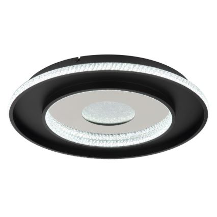 Globo - Plafonnier à intensité variable LED/30W/230V 2700-6500K d. 52,5 cm noir + Télécommande