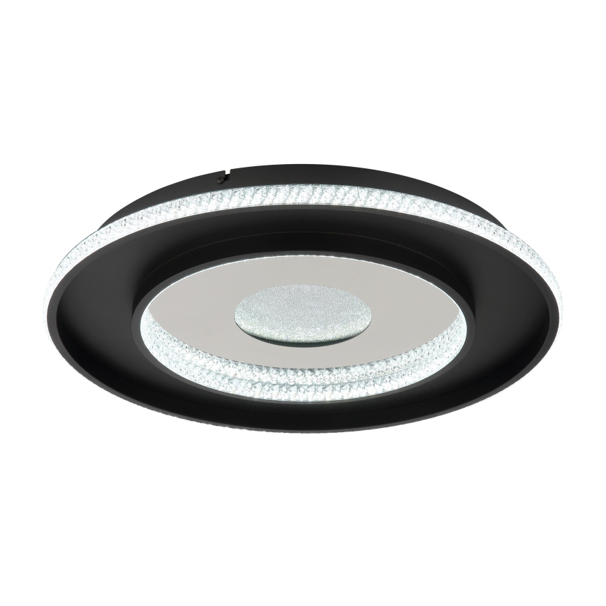 Globo - Plafonnier à intensité variable LED/30W/230V 2700-6500K d. 52,5 cm noir + Télécommande