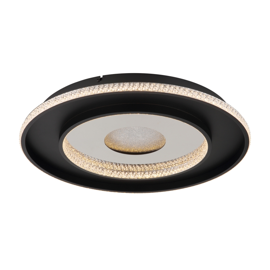 Globo - Plafonnier à intensité variable LED/30W/230V 2700-6500K d. 52,5 cm noir + Télécommande