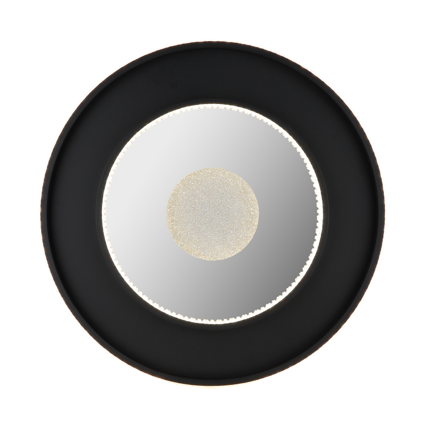 Globo - Plafonnier à intensité variable LED/30W/230V 2700-6500K d. 52,5 cm noir + Télécommande