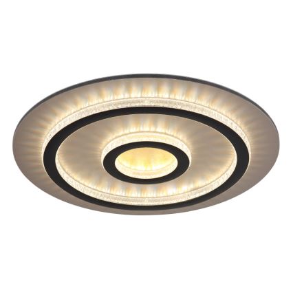 Globo - Plafonnier LED dimmable LED/40W/230V 3000-6500K Ø 45 cm noir + télécommande