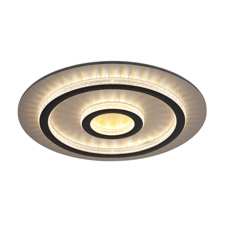 Globo - Plafonnier LED dimmable LED/40W/230V 3000-6500K Ø 45 cm noir + télécommande