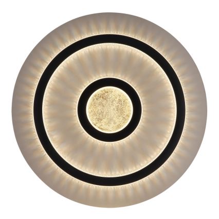 Globo - Plafonnier LED dimmable LED/40W/230V 3000-6500K Ø 45 cm noir + télécommande