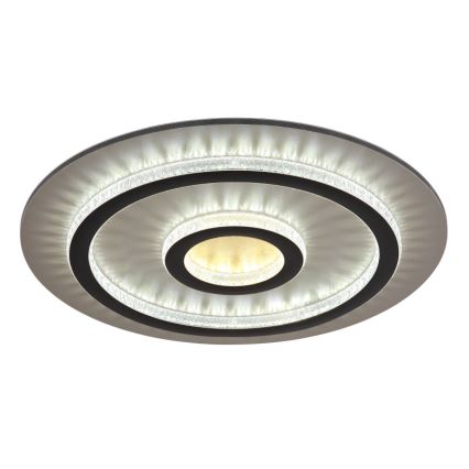 Globo - Plafonnier LED dimmable LED/40W/230V 3000-6500K Ø 45 cm noir + télécommande