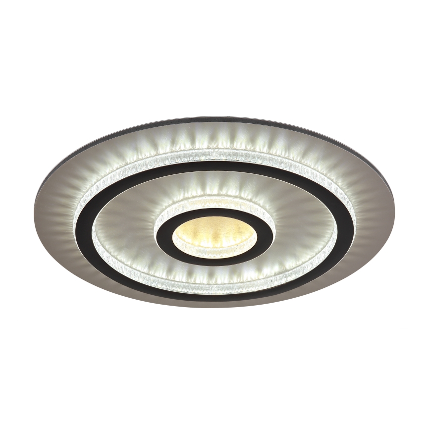 Globo - Plafonnier LED dimmable LED/40W/230V 3000-6500K Ø 45 cm noir + télécommande