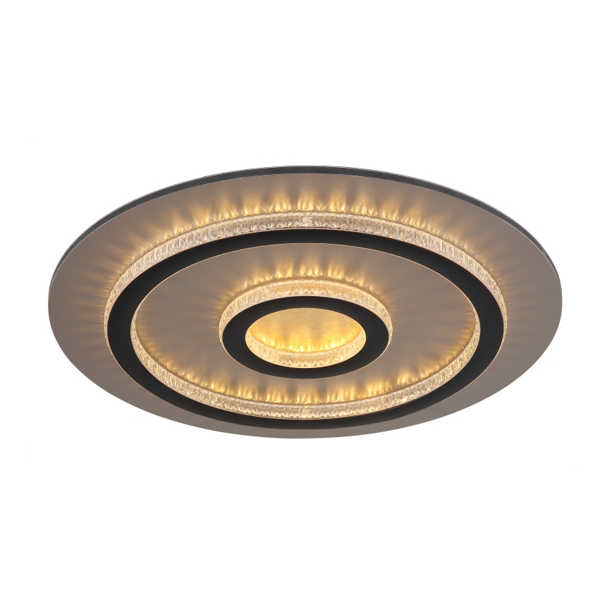 Globo - Plafonnier LED dimmable LED/40W/230V 3000-6500K Ø 45 cm noir + télécommande