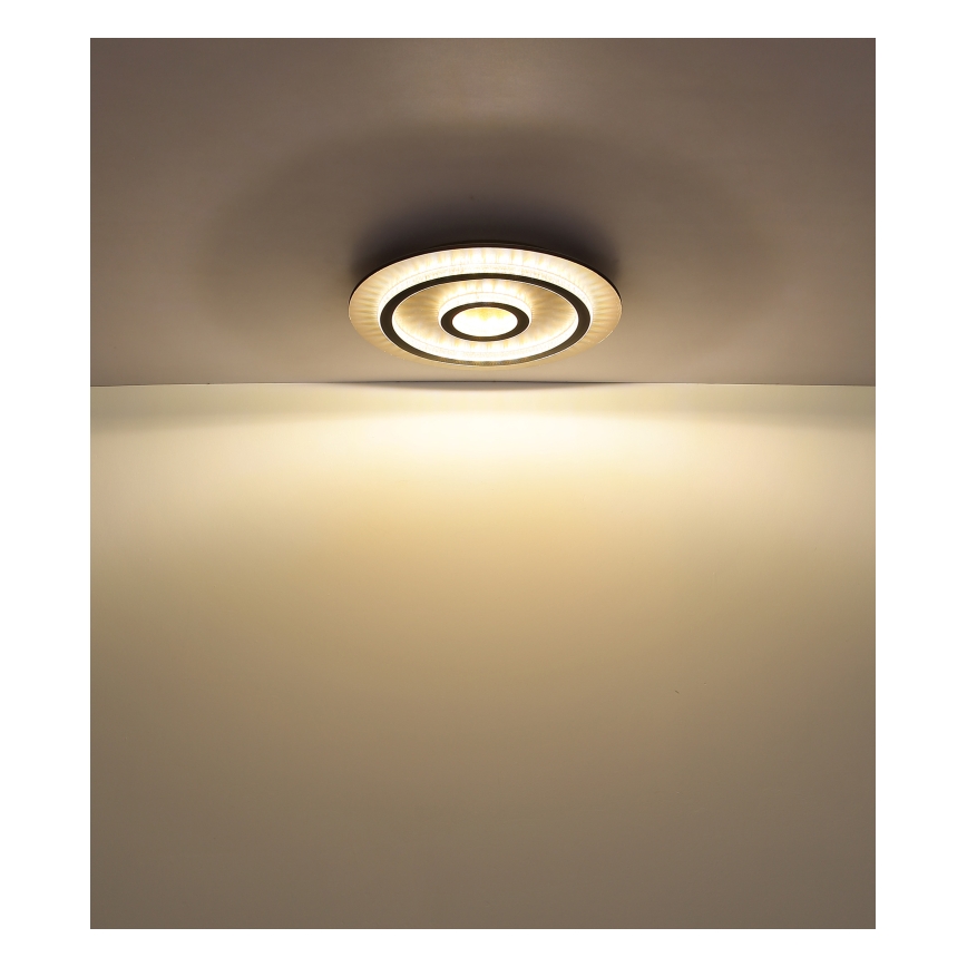 Globo - Plafonnier LED dimmable LED/40W/230V 3000-6500K Ø 45 cm noir + télécommande
