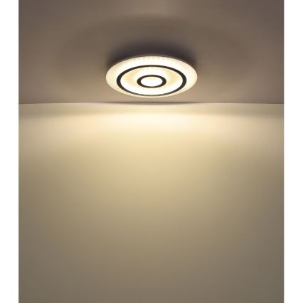 Globo - Plafonnier LED dimmable 40W/230V 3000-6500K Ø 45 cm blanc + télécommande